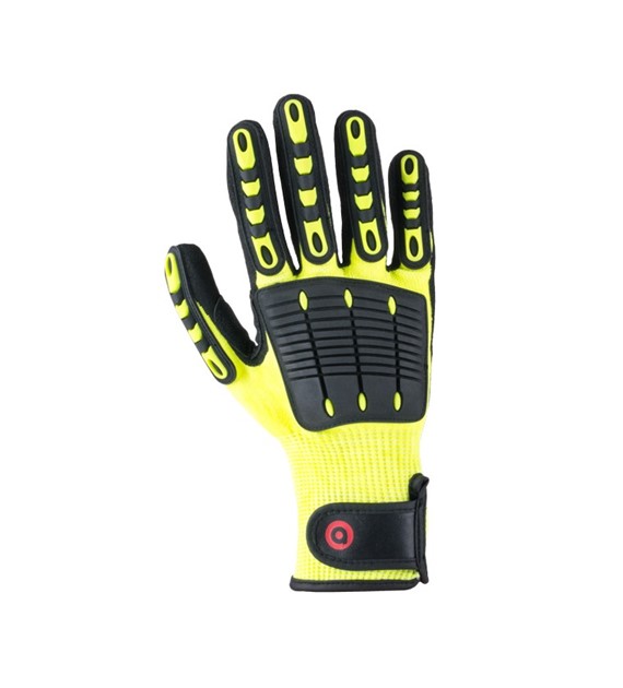 Antyprzecięciowe rękawice mechaniczne SCUDO w kolorze żółtym