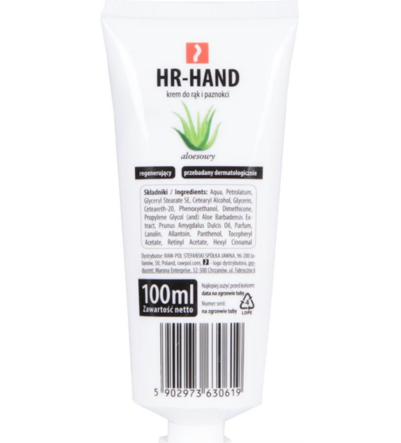 Krem ochronny do rąk HAND aloesowy 100ML