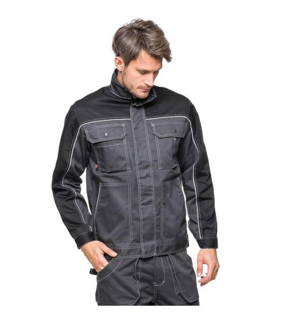 Bluza robocza HELIOS AVACORE w kolorze szaro-czarnym