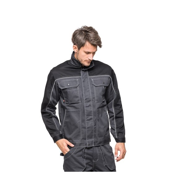 Bluza robocza HELIOS AVACORE w kolorze szaro-czarnym