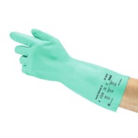 Rękawice ochronne z nitrylu kwasoodporne ANSELL SOL-VEX 37-675 kategoria III
