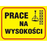 Tablica budowlana   Roboty na wysokości   250x350