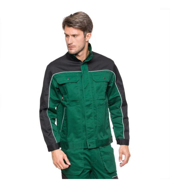 Bluza robocza HELIOS AVACORE w kolorze zielono- czarnym