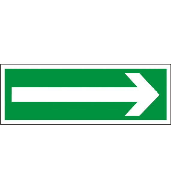 Znak ewakuacyjny „ Kierunek drogi ewakuacyjnej ” naklejka 150x150