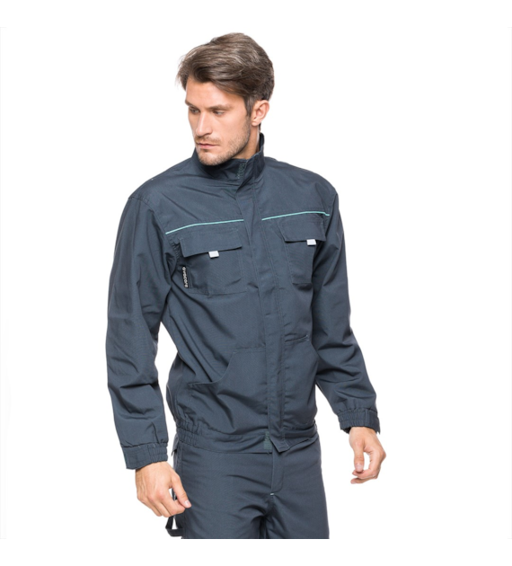 Bluza rob. FALCON AVACORE grafit z turkusem