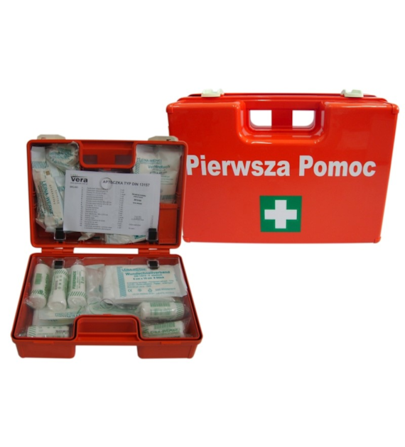 Apteczka TOP10 PLUS typ DIN 13157 PLUS z uchwytem