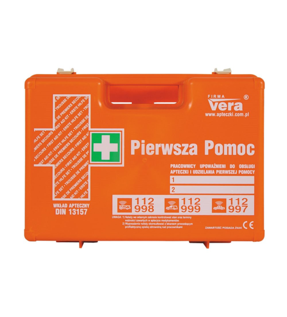 Apteczka TOP10 PLUS typ DIN 13157 PLUS z uchwytem