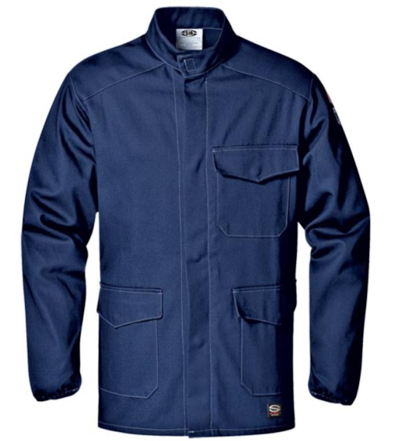 Bluza spawalnicza FLAME RETARDANT SIR w kolorze granatowym