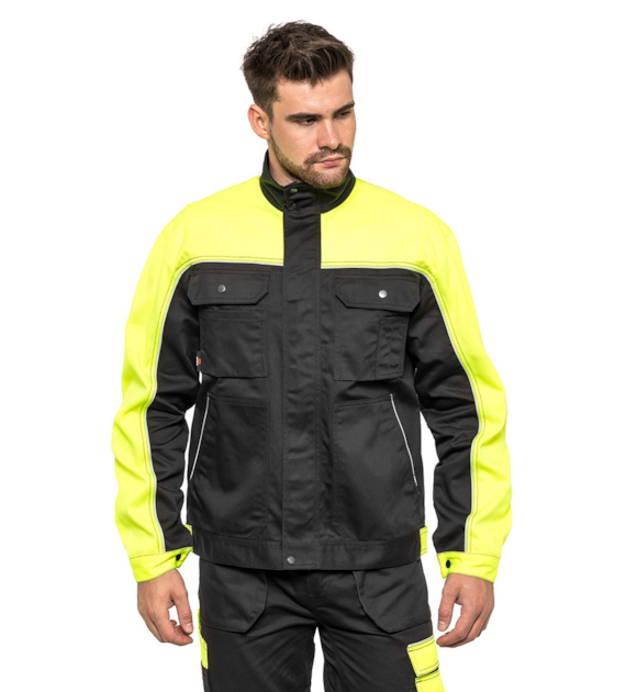 Bluza robocza HELIOS AVACORE w kolorze czarno-żółtym