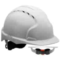 HEŁM KASK JSP EVO 3 BIAŁY – wentylowany, średni daszek, regulacja pokrętłem AJF170-000
