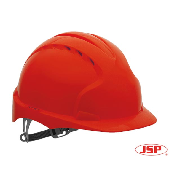 HEŁM KASK JSP EVO 2 CZERWONY pasek