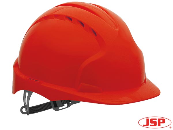 HEŁM KASK JSP EVO 2 CZERWONY pasek