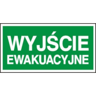 Znak ewakuacyjny „ Wyjście ewakuacyjne ” 200x400 płyta fotoluminescencyjna