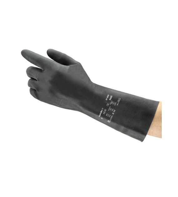 Rękawice Ansell AlphaTec 87-950 z czarnego kauczuku