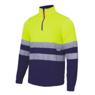 Bluza ostrzegawcza ocieplana STARVIS 305701 w kolorze grantowo-żółtym z pasami