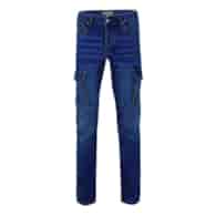 Spodnie do pasa jeansowe DENIM kolorze niebieskim