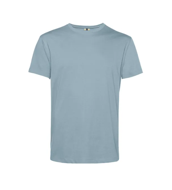 Koszulka T-shirt PALM w kolorze jasno niebieskim wpadajacy w szarość