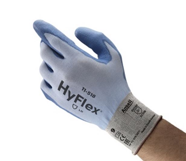 Rękawice Hyflex 11-518 ANSELL powlekane poliuretanem