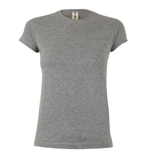 Koszulka damska T-shirt CORAL 155 szary melanż