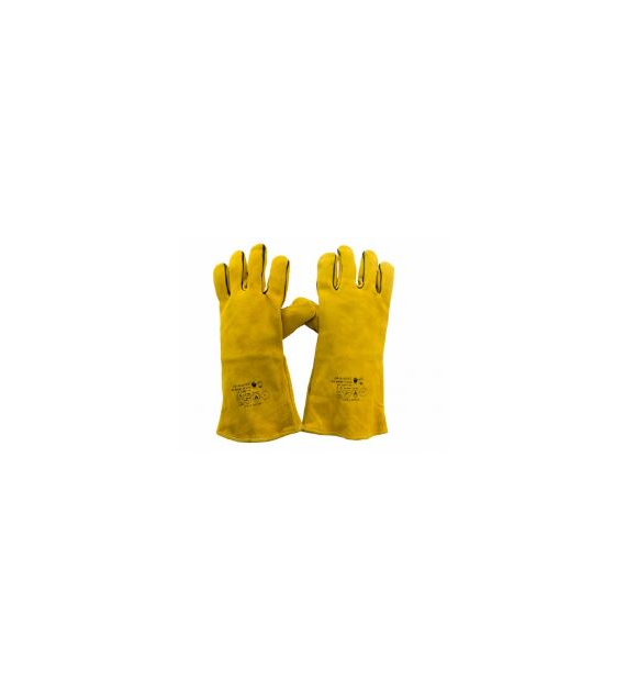 Rękawice spawalnicze skóra dwoinowe WELDER YELLOW KEVLAR