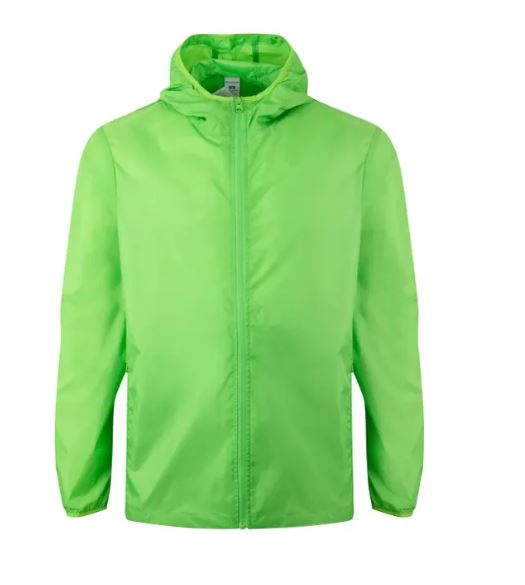 Kurtka wiatrówka VELILLA WINDBREAKER limonkowa
