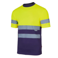 T-shirt ostrzegawczy STARVIS 305506 żółto granatowa