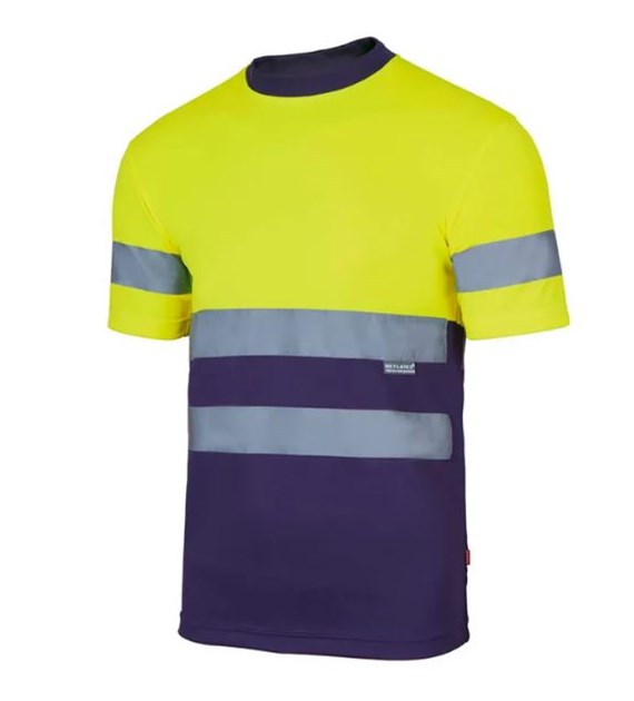 T-shirt ostrzegawczy STARVIS żółto granatowa