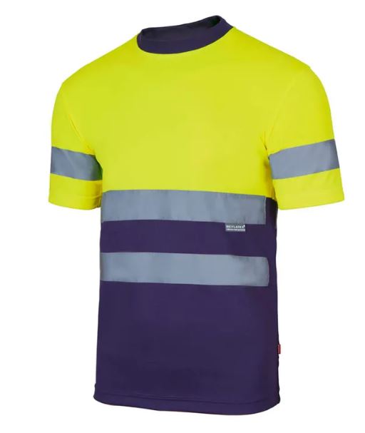 T-shirt ostrzegawczy STARVIS żółto granatowa