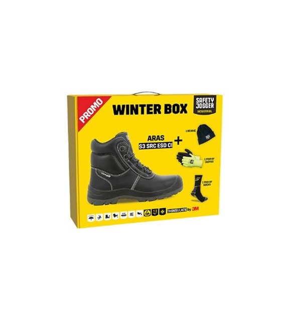 WINTERBOX trzewiki ocieplane skarpety czapka rękawice