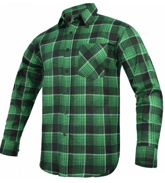 Koszula flanelowa GEPARD w kolorze zielonym