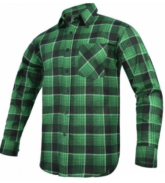 Koszula flanelowa GEPARD w kolorze zielonym