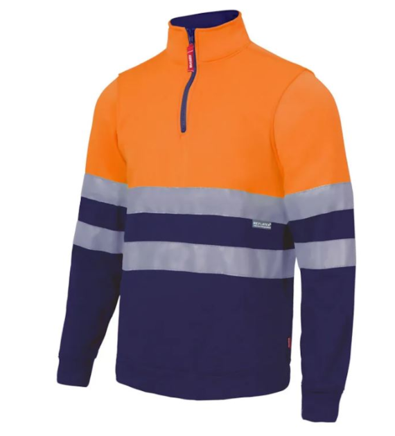 Bluza ostrzegawcza ocieplana STARVIS 305701 granatowo-pomarańczowa z pasami