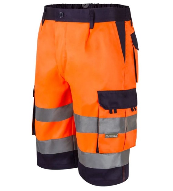 Spodnie krótkie ostrzegawcze model STARVIS 303004 pomarańczowe
