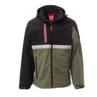 Kurka softshellowa WISE PAYPER czarno khaki