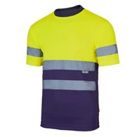 T-shirt ostrzegawczy STARVIS żółto granatowa