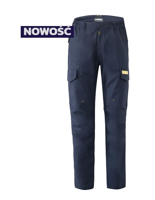 Spodnie multinorma stretch ROSSINI 3ACTIVE granatowe