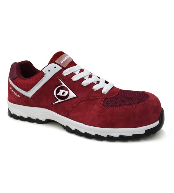 Półbuty robocze S3 DUNLOP FLYING ARROW czerwone metal free