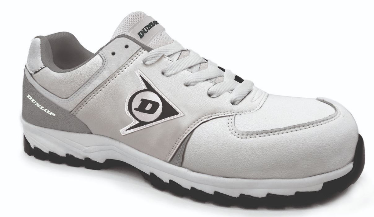 Półbuty robocze S3 DUNLOP FLYING ARROW białe metal free