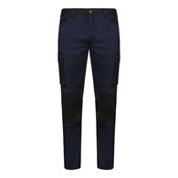 Spodnie do pasa 103031S dwukolorowe granatowe STRETCH