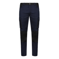 Spodnie do pasa 103031S dwukolorowe granatowe STRETCH