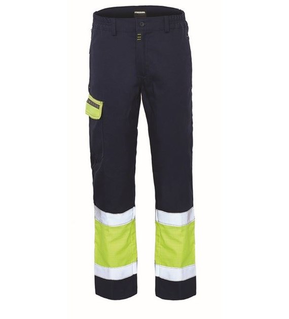 Spodnie multinorma ROSSINI TPS granatowo żółte