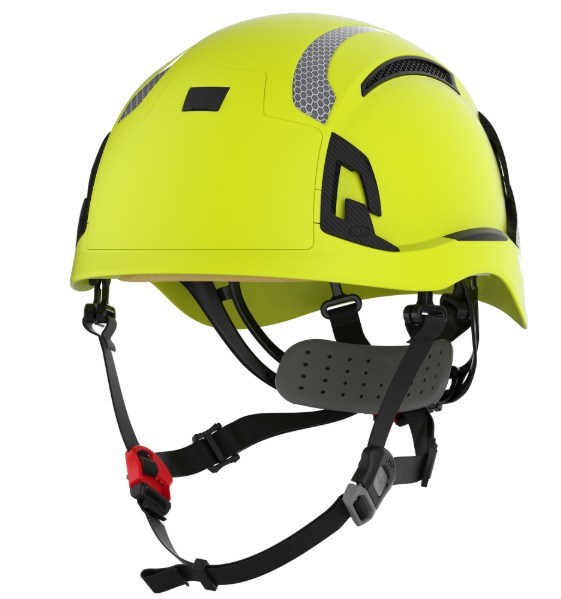 Hełm kask JSP EVO ALTA w kolorze żółtym hivis do pracy na wysokości