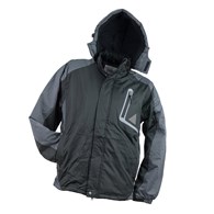 Kurtka ocieplana Y-263 w kolorze czarno-szarym