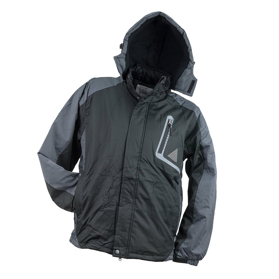 Kurtka ocieplana Y-263 w kolorze czarno-szarym