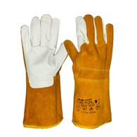 Rękawice spawalnicze skóra dwoinowa i licowa WELDER GOLD
