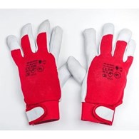 RĘKAWICE OCIEPLANE ZE SKÓRY KOZIEJ LICOWEJ ART 330 boa