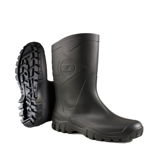 Gumowce Dunlop Dee w kolorze czarnym EN20347