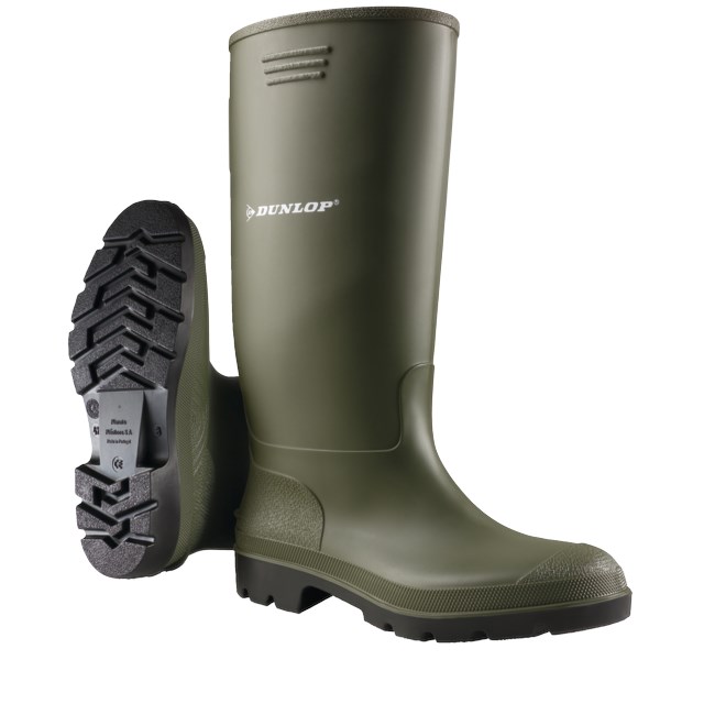 Gumowce Dunlop Pricemastor w kolorze zielonym EN20347
