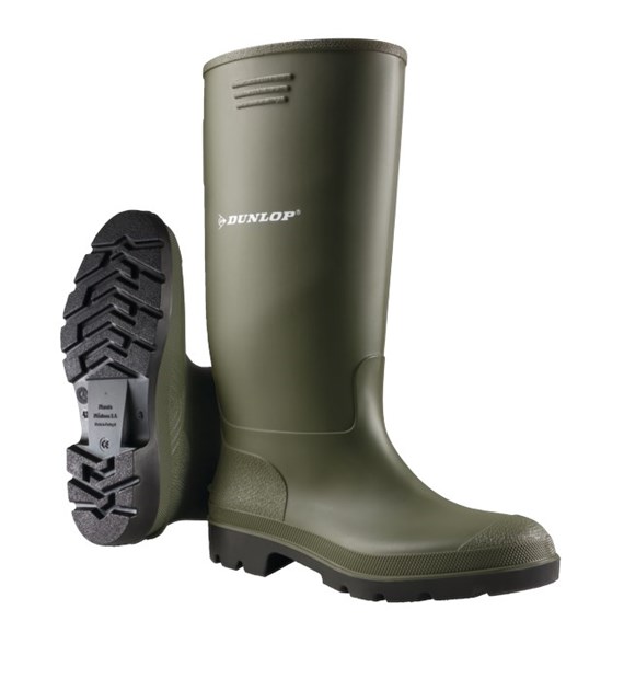 Gumowce Dunlop Pricemastor w kolorze zielonym EN20347