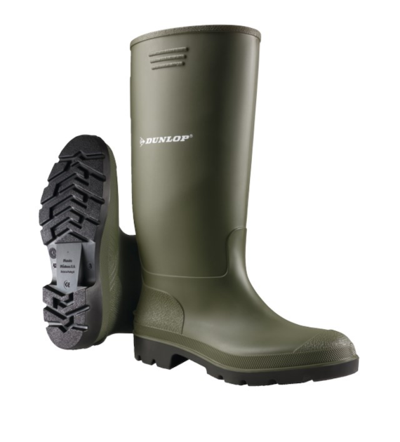 Gumowce Dunlop Pricemastor w kolorze zielonym EN20347